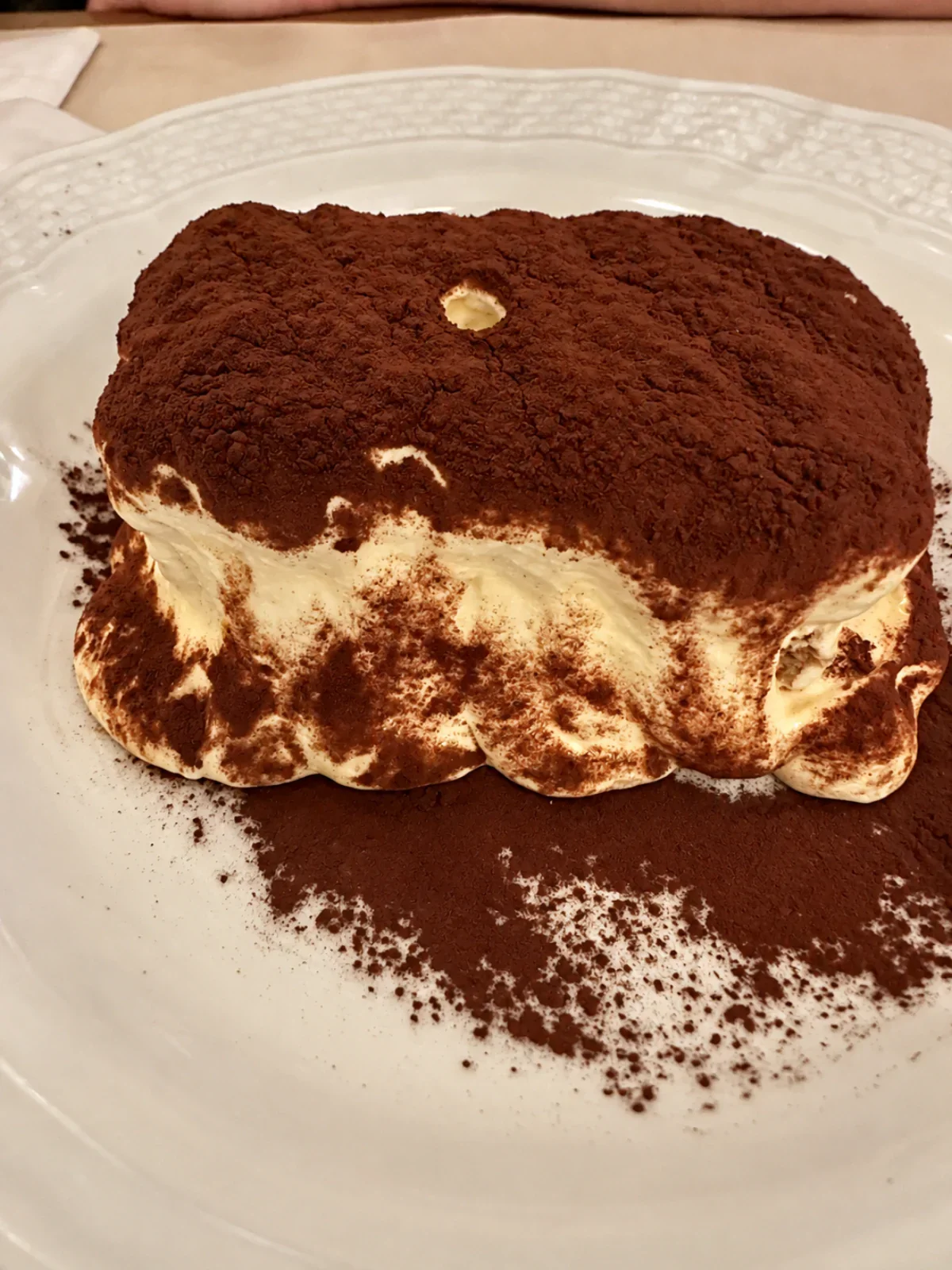 Tiramisu at La Alacena Trattoria in Buenos Aires